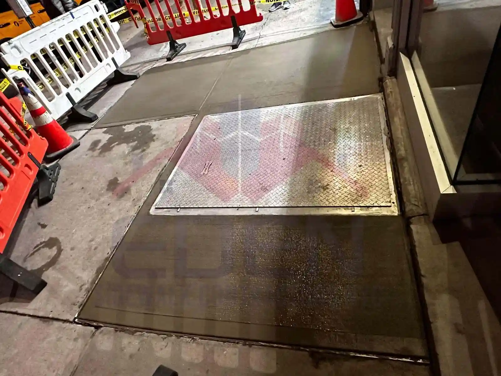 Cracked sidewalk in front of the home at 631 2 Street Brooklyn